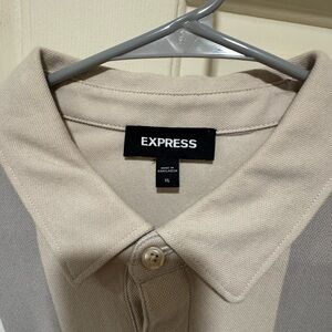 Express Tan Polo Shirt XL